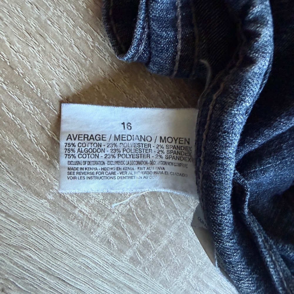 Gloria Vanderbilt Amanda High Rise Tapered Jeans Indigo Blue Womens 16 Average - Picture 4 of 6